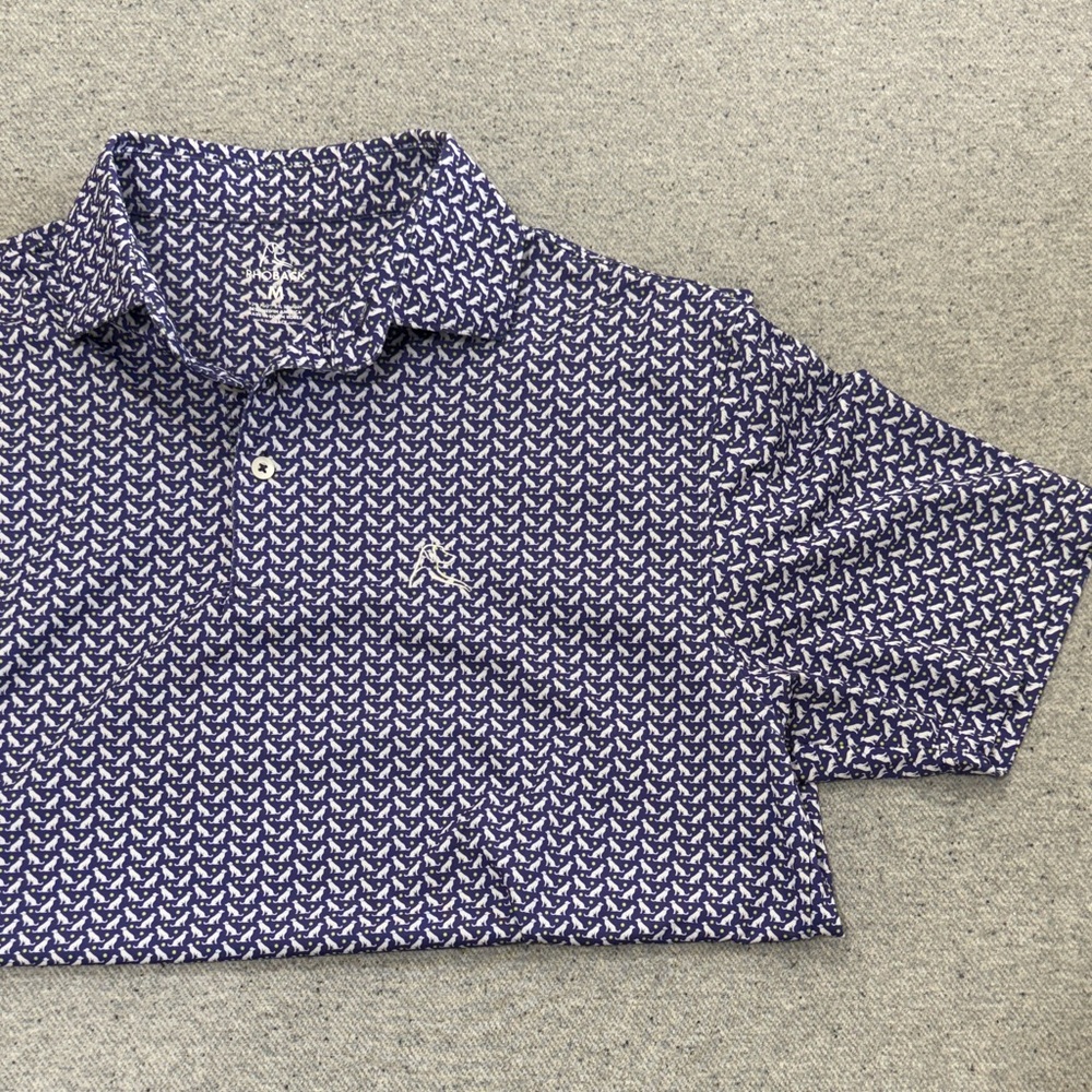 Rhoback Dog Patterned Polo Shirt